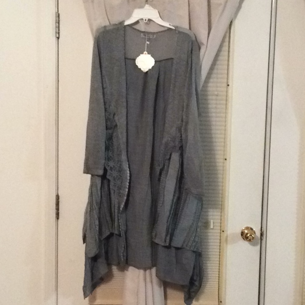 Simply couture NWT cardigan XL (large)grey